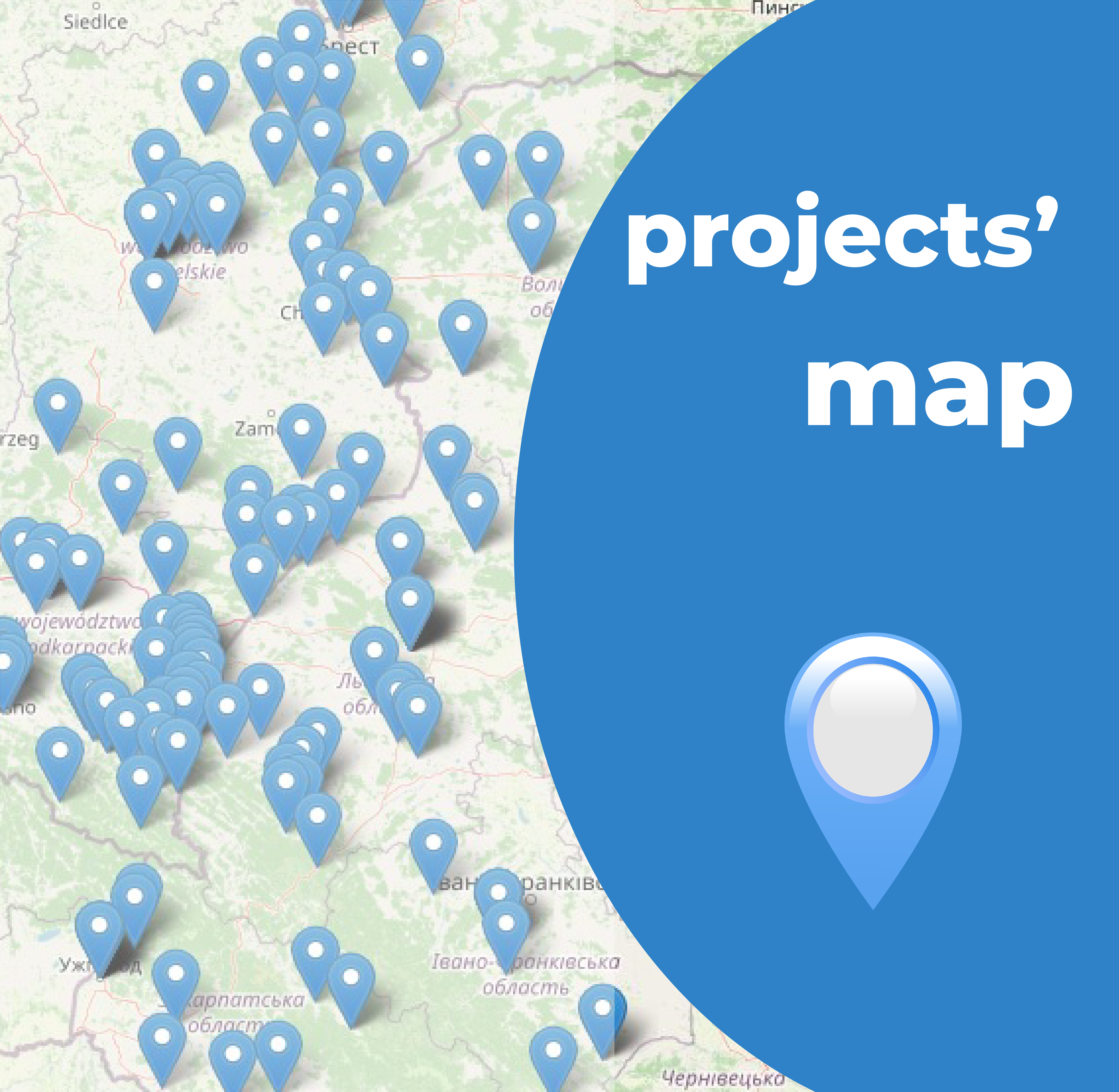 mapa projektów